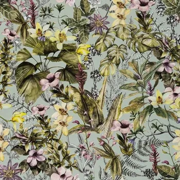 Tapeta Abyssaly květinová samolepicí tapeta, zelený kontaktní papír na nábytek 44 cm x 300 cm, voděodolná