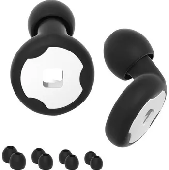 Špunty do uší na spaní, špunty do uší s potlačením hluku – opakovaně použitelné silikonové chrániče