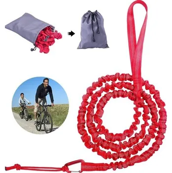 Nosič kol Tažné lano pro dětské kolo, elastický tažný popruh o délce 3 metry, nosnost 500 liber, elastický