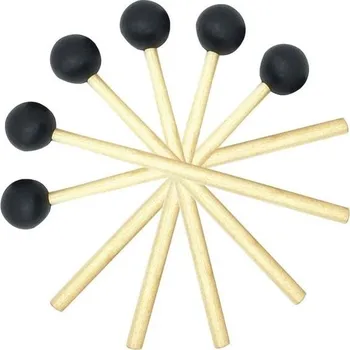 Příslušenství pro bicí nástroj Paličky, sada 6 dětských paliček, dřevěné paličky, paličky na bicí nástroje, dřevěné paličky, pro