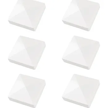 Madlo do koupelny UFURMATE 6 kusů bílých krytek na sloupky