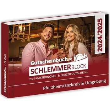 Gutscheinbuch.de Schlemmerblock Pforzheim/Enzkreis a okolí 2025 vč. kreditní kód pro