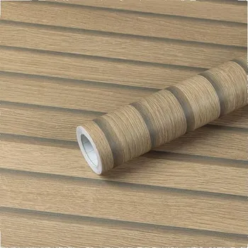 Tapeta Tapeta Fantasnight, imitace dřeva, hnědá; dřevěná stěna, samolepicí akustické panely, 40 cm x 300