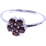 Český Granát Jan Kos jewellery Stříbrný prsten 12104145009.56