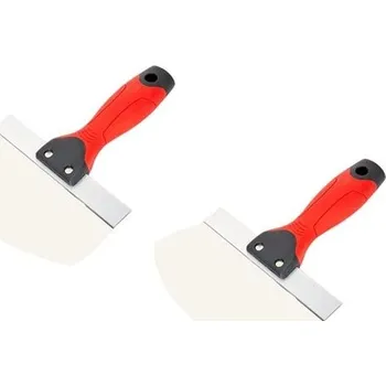 Sada 2 špachtlí Dasing, nerezová povrchová špachtle, lopatka na sádrokarton, nástroj na špachtli,