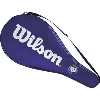 Míčový sport Potah na tenisovou raketu Wilson Roland Garros, pro jednu raketu pro dospělé, polyester, modrý,