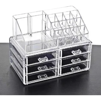 Koupelnový nábytek Organizér na make-up Madprice, 6zásuvkový úložný box na kosmetiku na štětce, rtěnky a palety