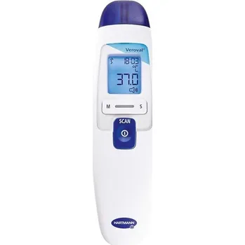 Teploměr osobní VEROVAL Duo Scan, infračervený teploměr 2 v 1, digitální dětský teploměr, ideální pro měření