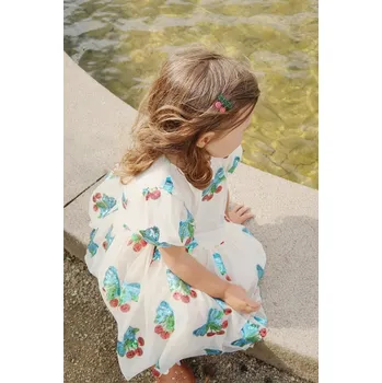 Dámské šaty Šaty Konges Sløjd HEARTLILY DRESS GRS KS103220 béžová 01X, vel. 110-116