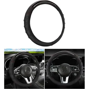 Autopotah Kožený prodyšný potah na volant z mikrovlákna Adunsiaoto, univerzální protiskluzový ochranný potah