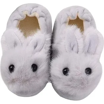 Yeeteepot Chlapecké a dívčí plyšové pantofle s protiskluzovou gumovou podrážkou, batolecí zimní