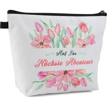 Kosmetická taška Kosmetická taška Kytpyi, cestovní kosmetická taštička, personalizovaná dámská kosmetická taštička