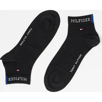 Tommy Hilfiger pánské černé ponožky 2 pack 99905820-8720245914390