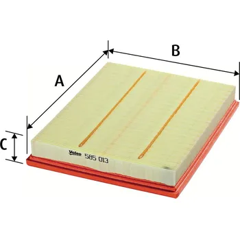 Filtr do auta Vzduchový filtr VALEO 585013