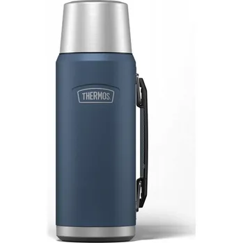 Termoska THERMOS NA JÍDLO A PITÍ S DRŽÁKEM 1200 Ml modrý