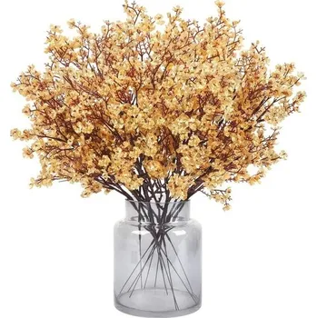 Zahradní dekorace N&T NIETING Umělé květiny, 12 kusů, umělé květiny gypsofily, pro kutily, svatební kytice, dekorace