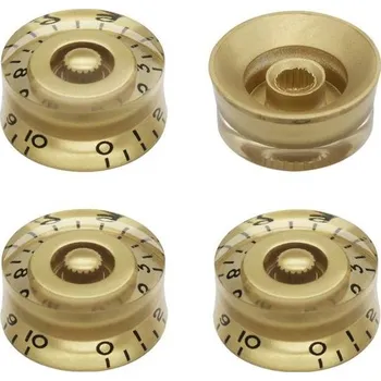 Elektrická kytara Mxuteuk 4ks žluté s černým slovem elektrická kytara baskytara cylindr knoflíky rychlost hlasitost