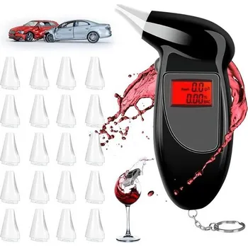 Alkohol tester Přenosný dechový analyzátor ZoneYan, profesionální test na alkohol, certifikovaný přenosný dechový