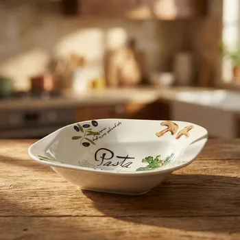 Čtvercová miska na těstoviny MY KITCHEN COLLECTION 20,5 cm bílá