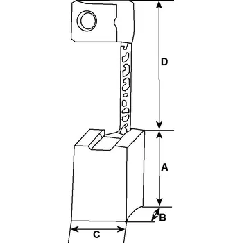 Startér Uhlíkový kartáč, startér HC-Cargo F 032 900 055