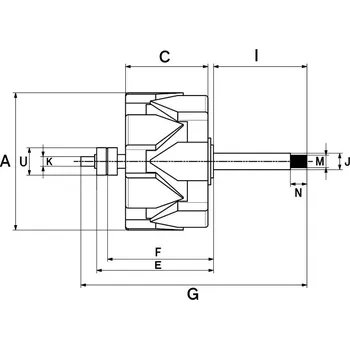 Alternátor Rotor, generátor HC-Cargo F 032 131 948