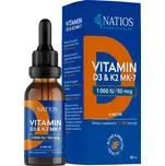 NATIOS Vegan Vitamin D3 & K2 (MK-7), 1000 IU & 50 mcg