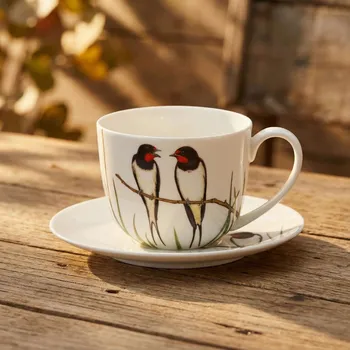 Šálek s podšálkem DYMÓWKA 300 ml 15 cm