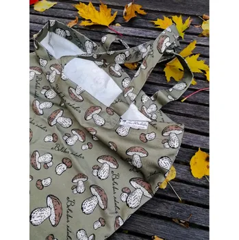 Nákupní košík Taška nejen na houby "Hříbky" - khaki