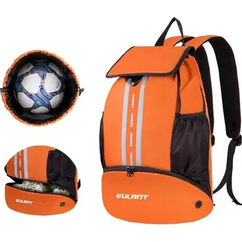 Školní batoh Fotbalový batoh EULANT s přihrádkou na boty, multifunkční batoh se spodní přihrádkou, vodotěsná