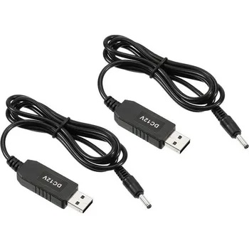 PATIKIL 2ks 6W 1A USB Step Up Voltage Converter DC 5V na DC 12V Napájecí adaptér Jack 3,5x1,35mm