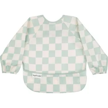 Kojenecká váha Tiny Twinkle Bibs, nepromokavé bryndáky, sada 2 kusů, bryndáky s plným rukávem, omyvatelná