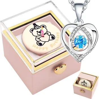 Party dekorace Šperkovnice goldmiky s náhrdelníkem