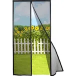 Magnetická síť proti hmyzu na okno 105x160cm, černá moskytiéra, síť proti hmyzu, dveře, ochrana
