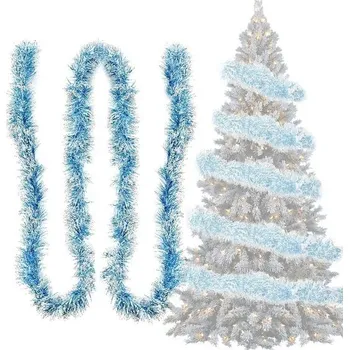 Vánoční dekorace Girlanda vánoční 4x 3m Ø9cm lesklá