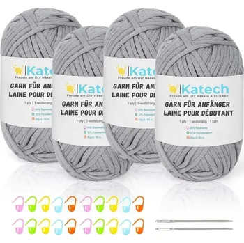 Příze Sada na háčkování Katech světle šedá