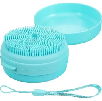 Mýdelník s kartáčem na tělo, silikonový