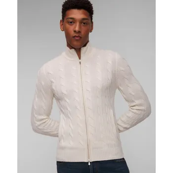 Pánský svetr Pánský Svetr Na Zip Gran Sasso V Béžové Barvě 15572-1