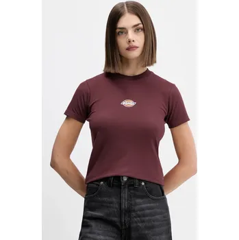 Pánské tričko Tričko Dickies DK0A4ZAO burgundské 83A, vel. S