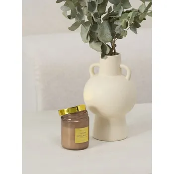 Svíčka Sinsay - Vonná svíčka Carmel Vanilla Latte - béžová - 481IN-80X - 481IN-80X-ONE-1