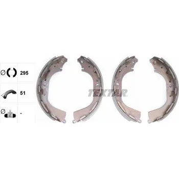 Brzdová čelist Sada brzdových čelistí TEXTAR 91056200