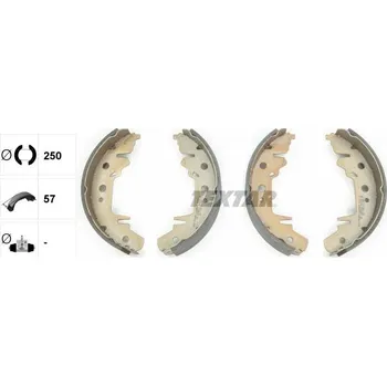 Brzdová čelist Sada brzdových čelistí TEXTAR 91056000