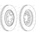 Brzdový kotouč JURID 563111JC