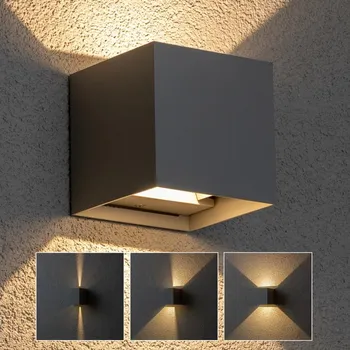 Venkovní osvětlení Brilagi - LED Venkovní nástěnné svítidlo CUBE LED/6W/230V antracit IP54