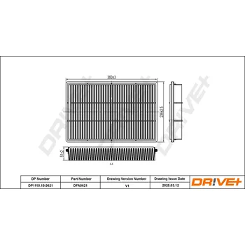 Vzduchový filtr Vzduchový filtr Dr!ve+ DP1110.10.0621