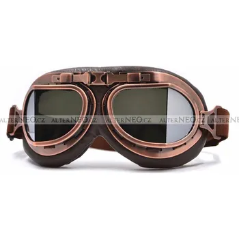 Sluneční brýle Ostatní Steampunk Goggles vintage letecké brýle stříbrná