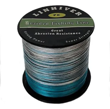 Pletený vlasec LinHiver, silný, vysoká odolnost proti oděru, tenký průměr, neprůtažný, nízká paměť