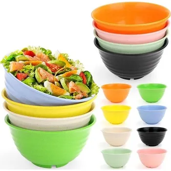 GIOVARA 900ml sada plastových misek s 8 barvami, miska na cereálie, opakovaně použitelná miska na