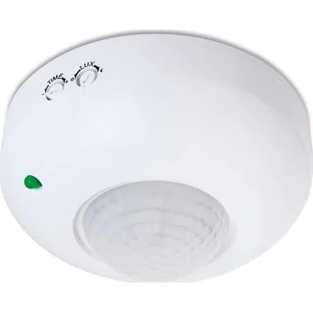 Sada domovního alarmu Venkovní detektor pohybu Conecto, pro LED a lampy, povrchová montáž na strop, detekční dosah 360° 6