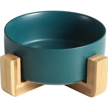 miska pro kočku Keramická miska pro kočky (zelená, 400 ml)