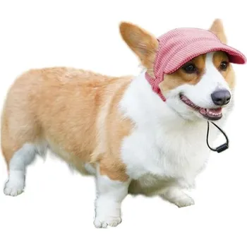 Obleček pro psa Qaziuy baseballová čepice pro psy, nastavitelná psí čepice s ochranou proti slunci a otvory pro